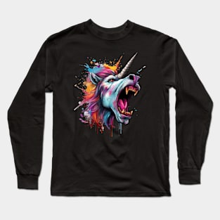 Majestic Cute Unicorn Long Sleeve T-Shirt